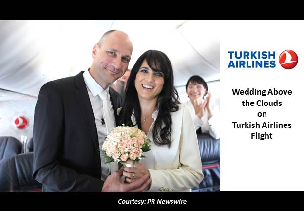 Wedding Above the Clouds on Turkish Airlines Flight