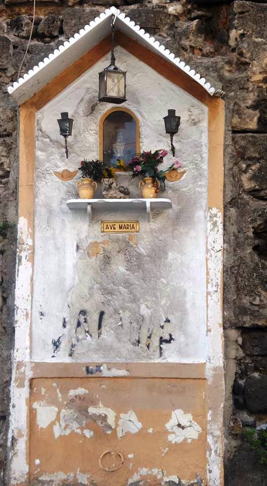 streetside shrines at Giardini Naxos, Sicily